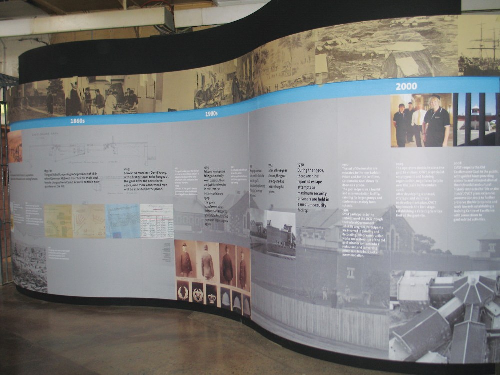 old castlemaine gaol, interpretive signage, interpretative signage, professional copywriter geelong, copywriting melbourne, prison history