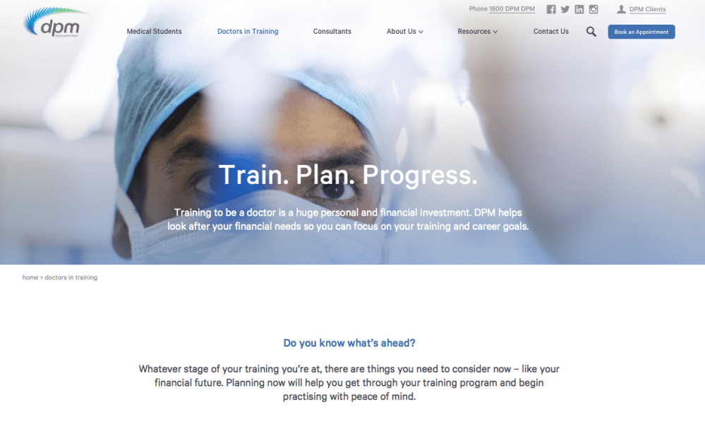 DPM Financial Services, web content, content creator, SEO copy