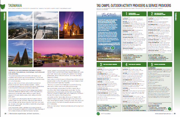 AUstralian Camps Association, Guide to Camps, Tourism Australia, Visit Australia, tourism writer, copywriter geelong, copywriter melbourne