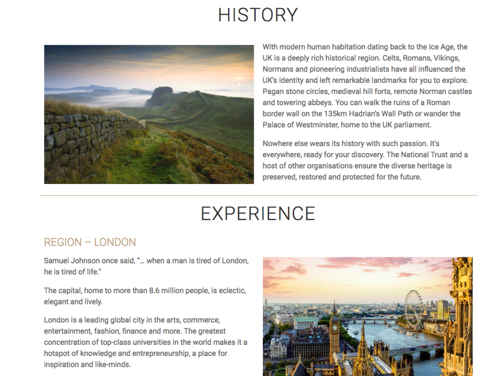 Luxury Property Selection Destinations